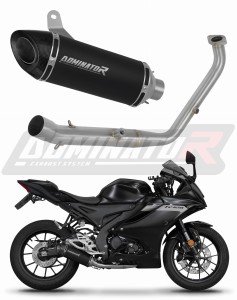 Yamaha YZF R125 2024 - 2025 (Euro 5+) Komplett avgassystem Ljuddämpare HP8 SVART + dB killer