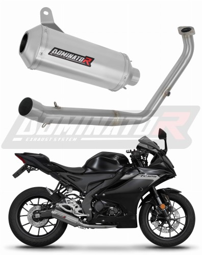 complete exhaust system with muffler DOMINATOR Full System OV G2 fits to Yamaha YZF R125 2021  2024
