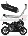 kompletny układ wydechowy z tłumikiem DOMINATOR Full System HP8 CZARNY pasujący do motocykla Yamaha YZF R125 2021 - 2024