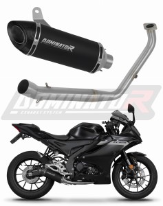 Yamaha YZF R125 2021 - 2024 (Euro 5) Komplett avgassystem Ljuddämpare HP8 SVART + dB killer