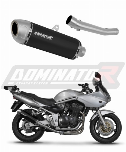 exhaust muffler DOMINATOR S6 BLACK fits to Suzuki GSF BANDIT 600 2000  2004 5