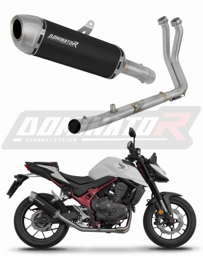 complete exhaust system with muffler DOMINATOR Full System S6 BLACK fits the motorcycle Honda CB 750 Hornet 2024   2025 5