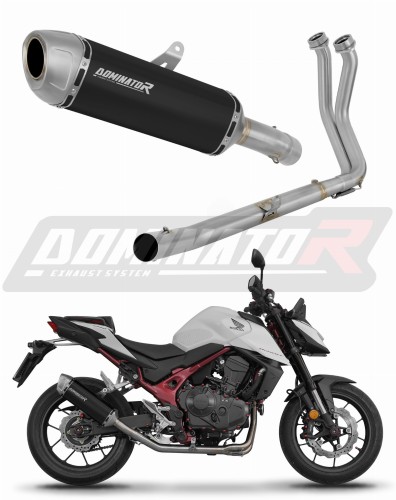 Honda CB 750 Hornet 2023 Full System Motorcycle Muffler Auspuff Sportauspuff Silencer Echappement Silencieux Scarico Scarichi Escape Wydech Tłumik S6 Black Noir Nero Negro Dominator Exhaust System x