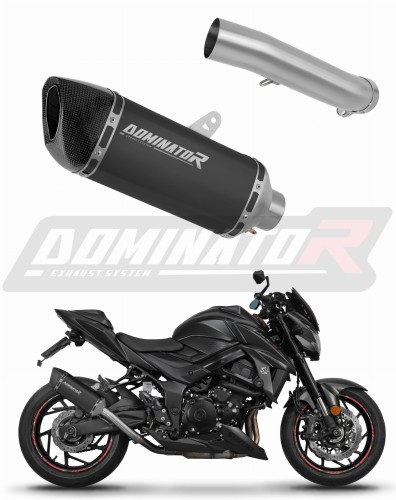 Suzuki GSX-S 750 2017 2020 Motorcycle Muffler Auspuff Sportauspuff Silencer Echappement Silencieux Scarico Scarichi Escape Wydech Tłumik HP6 Black Dominator Exhaust System x