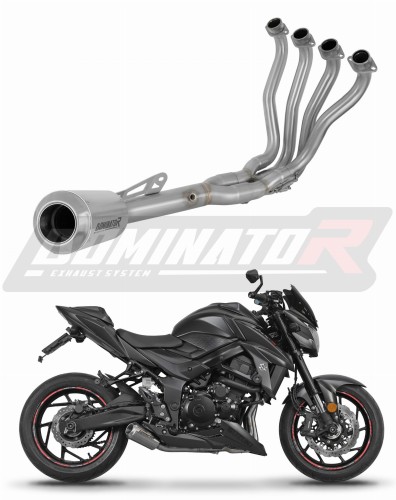 complete exhaust system with muffler DOMINATOR Full System GPS fits the motorcycle Suzuki GSX S 750 2017   2020