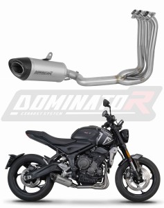 Triumph Trident 660 2021 - 2024 Komplett avgassystem Ljuddämpare Titan HP8 + dB killer