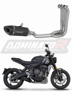 Triumph Trident 660 2021 - 2024 Komplett avgassystem Ljuddämpare HP8 SVART + dB killer