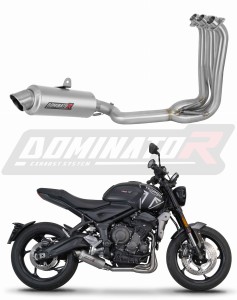 Triumph Trident 660 2021 - 2024 Komplett avgassystem Ljuddämpare GPF + dB killer