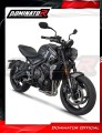 complete exhaust system with muffler DOMINATOR Full System HP8 BLACK fits to Triumph Trident 660 2021  2024 5