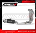 complete exhaust system with muffler DOMINATOR Full System GPF BLACK fits the motorcycle Triumph Trident 660 2021   2024 2