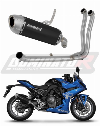 Suzuki GSX-8R 2023 2025 Full System Motorcycle Muffler Auspuff Sportauspuff Silencer Echappement Silencieux Scarico Scarichi Escape Wydech Tłumik S6 Black Dominator Exhaust System x
