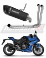 Suzuki GSX-8R 2023 2025 Full System Motorcycle Muffler Auspuff Sportauspuff Silencer Echappement Silencieux Scarico Scarichi Escape Wydech Tłumik HP6 Black Dominator Exhaust System x