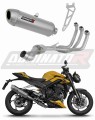 Triumph Street Triple 765 S R RS 2023 2024 Full System Motorcycle Muffler Auspuff Sportauspuff Silencer Echappement Silencieux Scarico Scarichi Escape Wydech Tłumik S6 Dominator Exhaust System x