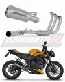 Triumph Street Triple 765 RS 2024 2025 Full System Motorcycle Muffler Auspuff Sportauspuff Silencer Echappement Silencieux Scarico Scarichi Escape Wydech Tłumik GPS Dominator Exhaust System x