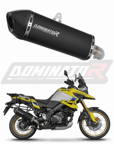 Suzuki V-Strom 1050 DE 2023 2025 Motorcycle Muffler Auspuff Sportauspuff Silencer Echappement Silencieux Scarico Scarichi Escape Wydech Tłumik HP7 Black Noir Negro Nero Dominator Exhaust System x