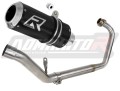 complete exhaust system with muffler DOMINATOR Full System GP BLACK fits the motorcycle Honda CBR 125 R 2011   2018
