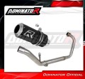 complete exhaust system with muffler DOMINATOR Full System GP BLACK fits the motorcycle Honda CBR 125 R 2011   2018 2
