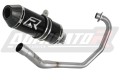 complete exhaust system with muffler DOMINATOR Full System HP3 BLACK fits the motorcycle Honda CBF 125 2009   2014