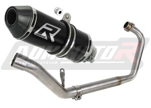 Honda CBR 150 R 2011 - 2018  Komplett avgassystem Ljuddämpare HP3 SVART + dB killer