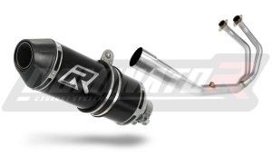 Yamaha MT-03 2017 - 2020 Komplett avgassystem Ljuddämpare HP3 SVART + dB killer