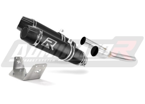 exhaust muffler DOMINATOR HP3 BLACK fits the motorcycle Triumph SPRINT ST 1050 2005   2012 2