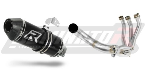 Yamaha XSR 900 2016 - 2021 Exhaust Muffler Auspuff Sportauspuff Silencer Echappement Silencieux Scarico Scarichi Escape Toba de esapament Avgas Ljuddämpare Wydech Tłumik Carbon Tip HP3 Black Noir Nero Negro Svart Schwarz Negru Dominator x