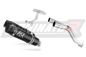 Yamaha FZ6 FAZER S2 2006 - 2010 Avgas Ljuddämpare HP3 SVART + dB killer