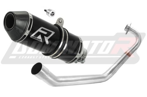 Yamaha MT 125 2014 2019 Exhaust Muffler Auspuff Sportauspuff Silencer Echappement Silencieux Scarico Scarichi Escape Toba de esapament Avgas Ljuddämpare Wydech Tłumik Carbon Tip HP3 Black Noir Nero Negro Svart Schwarz Negru Dominator x
