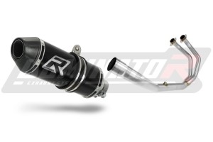 Yamaha YZF-R3 300 2015 - 2018 Komplett avgassystem Ljuddämpare HP3 SVART + dB killer