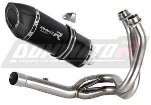 Kawasaki ER 6 N / F 2012 - 2016 Komplett avgassystem Ljuddämpare HP5 SVART + dB killer