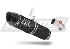 Kawasaki ER - 6 N / F 650 2009 - 2011 Avgas Ljuddämpare HP2 SVART + dB killer