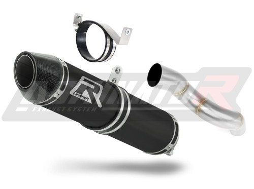 Kawasaki ZX6R 636 2005 2006 Exhaust Muffler Auspuff Sportauspuff Silencer Echappement Silencieux Scarico Scarichi Escape Toba de esapament Avgas Ljuddämpare Wydech Tłumik Carbon Tip HP2 Black Noir Nero Negro Svart Schwarz Negru Dominator x