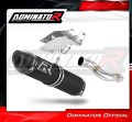 exhaust muffler DOMINATOR HP2 BLACK fits the motorcycle Kawasaki ZX6R 636 2007   2008 2