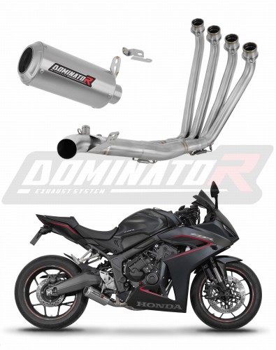 complete exhaust system with muffler DOMINATOR Full System GP fits to Honda CBR 650 R / EClutch 2024  2025 6