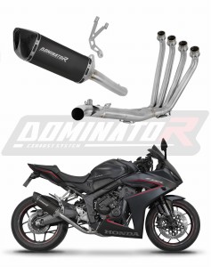 Honda CBR 650 R / E-Clutch 2024 - 2025 Komplett avgassystem LjuddämpareHP6 SVART + dB killer