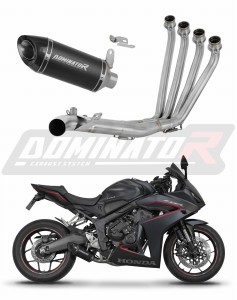 Honda CB 650 R  / E-Clutch 2024 - 2025 Komplett avgassystem LjuddämpareHP8 SVART + dB killer