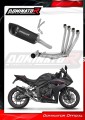 Honda CB 650 R / E-Clutch 2024 - 2025 Collector Manifold Full Exhaust System Muffler Auspuff Sportauspuff Silencer Echappement Silencieux Scarico Scarichi Escape Wydech Tłumik HP6 BLACK Dominator Exhaust System 1