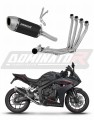 complete exhaust system with muffler DOMINATOR Full System S6 BLACK fits the motorcycle Honda CB 650 R / E Clutch 2024   2025 6