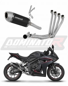 Honda CB 650 R  / E-Clutch 2024 - 2025 Komplett avgassystem LjuddämpareS6 SVART + dB killer