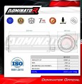 exhaust muffler DOMINATOR GP fits to Husqvarna Svartpilen 401 2020  2023 2