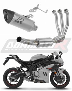CF MOTO 675 SR-R 2024 - 2026 Komplett avgassystem Ljuddämpare Titan HP8 + dB killer