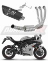 CF MOTO 675 SR R 2024 2025 Full System Motorcycle Muffler Auspuff Sportauspuff Silencer Echappement Silencieux Scarico Scarichi Escape Wydech Tłumik HP8 BLACK Noir Nero Negru Schwarz Svart Negru Dominator Exhaust System x