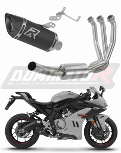 CF MOTO 675 SR-R 2024 - 2026 Komplett avgassystem Ljuddämpare HP8 SVART + dB killer