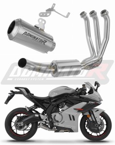 CF MOTO 675 SR-R 2024 - 2026 Komplett avgassystem Ljuddämpare GPS + dB killer