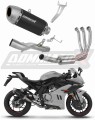 complete exhaust system with muffler DOMINATOR Full System S6 BLACK fits to CF MOTO 675 SRR 2024  2026