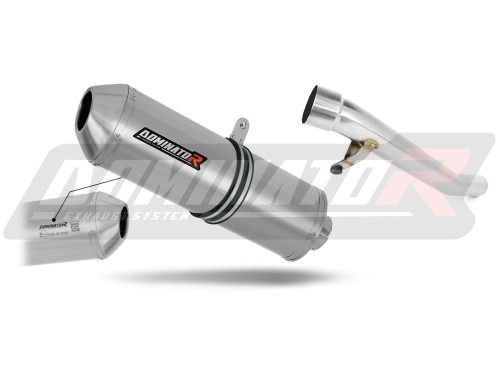 exhaust muffler DOMINATOR homologated road legal OVR fits the motorcycle SUZUKI GSX 750 INAZUMA 1997   2003 2