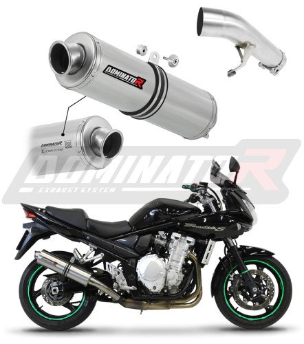 exhaust muffler DOMINATOR homologated road legal ROUND fits the motorcycle GSF 1250 BANDIT 2007   2016 6