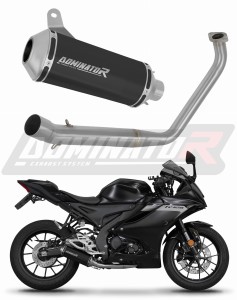 Yamaha YZF R125 2019 - 2020 Komplett avgassystem Ljuddämpare OV G2 SVART + dB killer