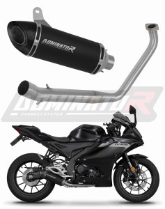 Yamaha YZF R125 2019 - 2020 Komplett avgassystem Ljuddämpare HP8 SVART + dB killer