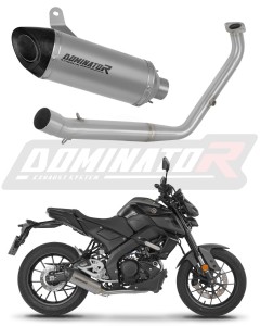 Yamaha MT 125 2021 - 2024 Komplett avgassystem Ljuddämpare Titan HP8 + dB killer